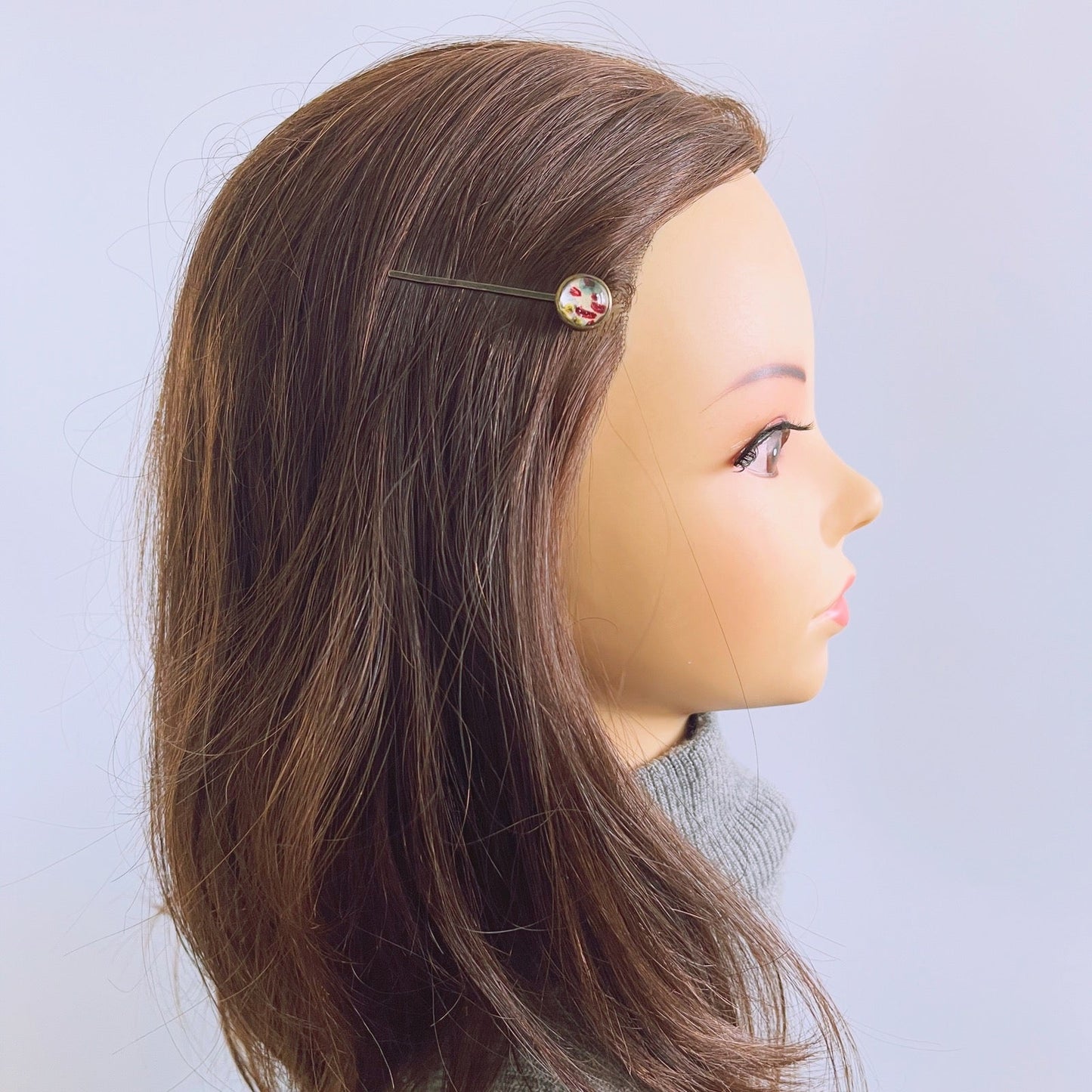 ヘアピン 丸 マルチカラー ジャングル